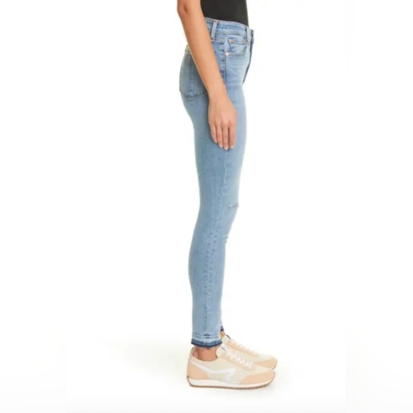 rag & bone NWT Nina High Rise Release Raw Skinny Jeans Montrose 24 Womens - Picture 6 of 16